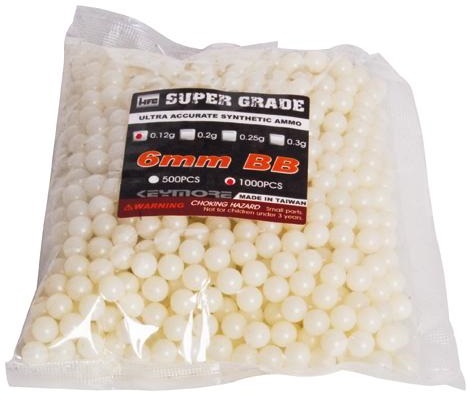 HFC TRACER 6mm Airsoft BB 0.12 gram package of 1000